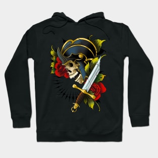 Warrior Skull and Sword Hoodie